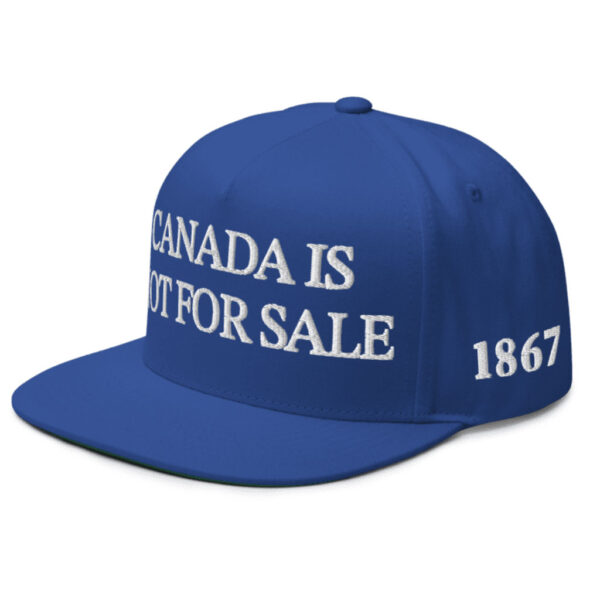 Canada is Not for Sale 1867 Flat Bill Cap