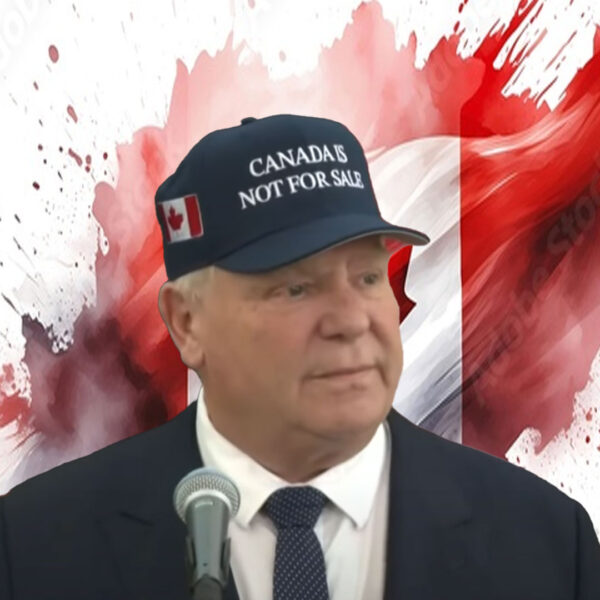 Canada is Not for Sale Camouflage trucker hats