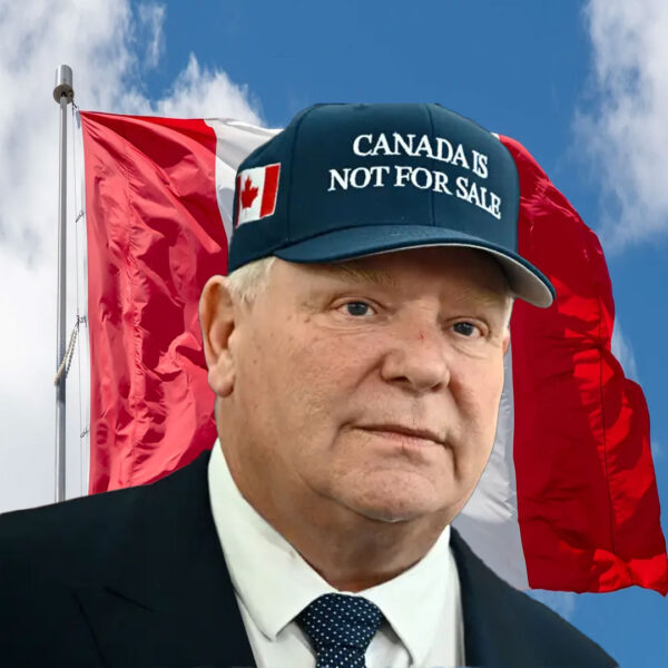 Canadian politicians Canada is not for sale hats sends clear message