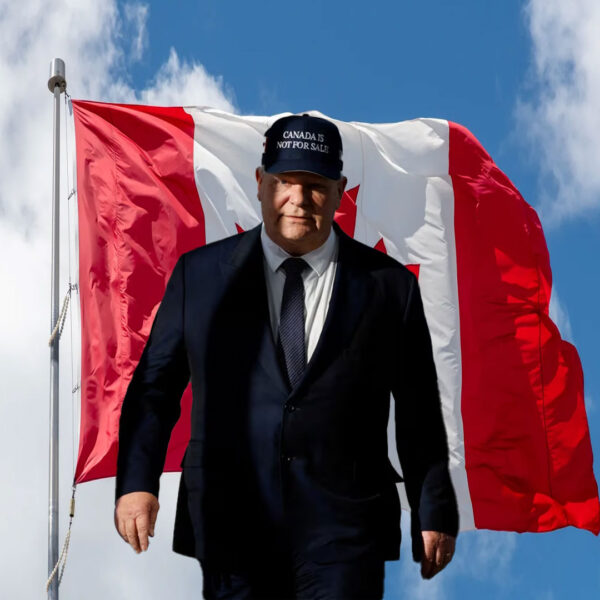 Canadian politicians Canada is not for sale hats sends clear message