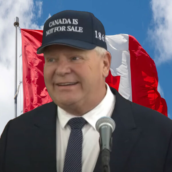 Canadian politicians Canada is not for sale hats sends clear message