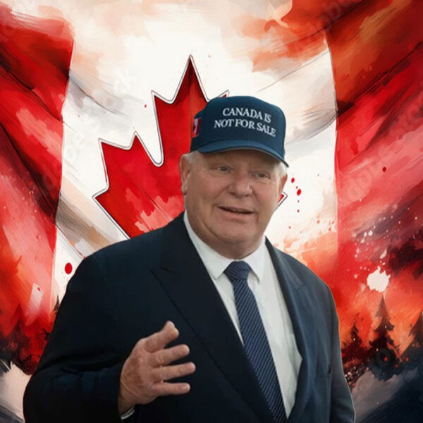 Doug Ford takes a jab at Donald Trump with 'Canada is not for sale' hats