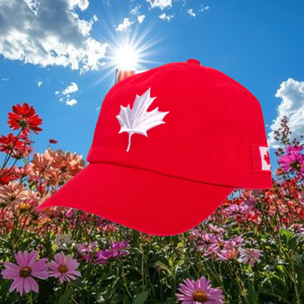 Canada Canadian Flag Embroidered Maple Leaf Dad Cap