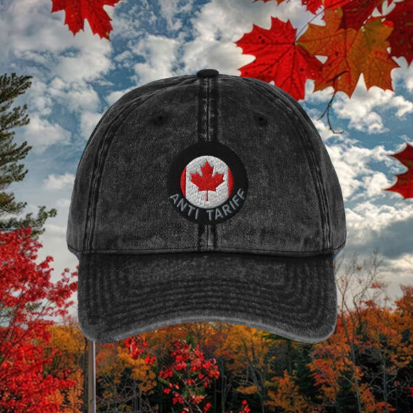 Canada Flag Cap Black Maple Leaf