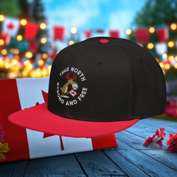 Canada True North Strong And Free Snapback Hat