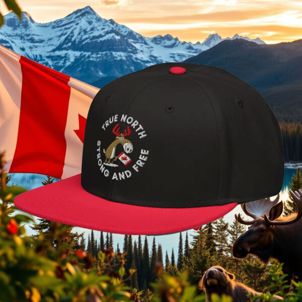 Canada True North Strong And Free Snapback Hat