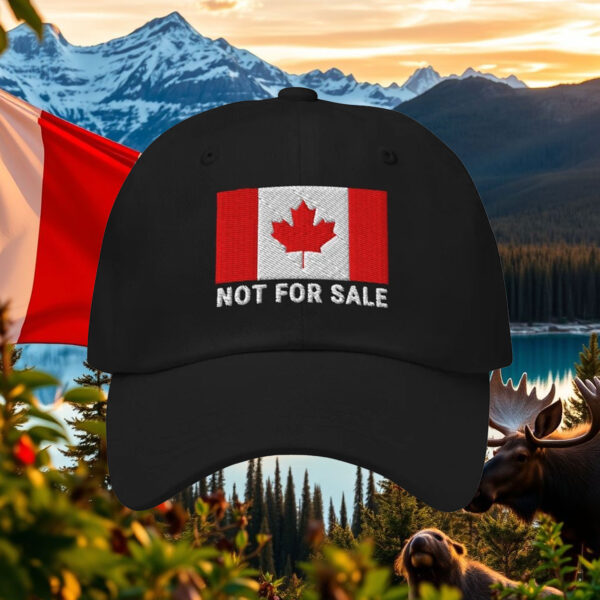 Canada is not for Sale Embroidered Funny Patriotic Canadian Flag Hat