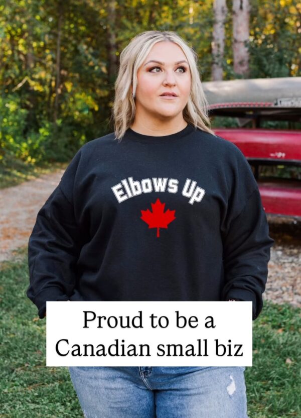 Elbows Up Canada True North Strong and Free Proud Canadian T-Shirt